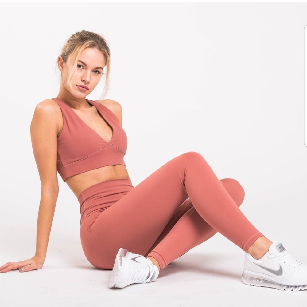 Flexxfit luxe high waisted align leggings dusty rose small like lululemon